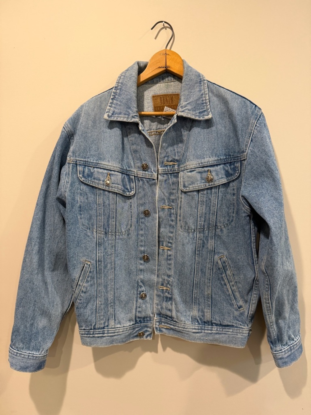Vintage denim trucker jacket
